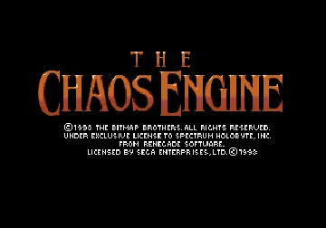 Chaos Engine, The (Europe) screen shot title